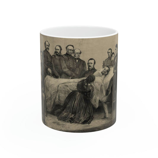 Death bed of Lincoln / A. Brett & Co. 83 Nassau St. Beautiful Novelty Ceramic Coffee Mug 11oz