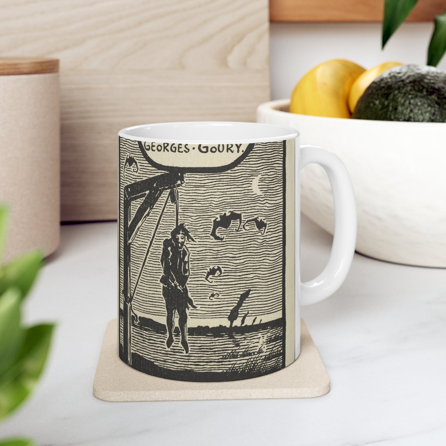 Georges Goury by Georges Demeufe (about 1900) Beautiful Novelty Ceramic Coffee Mug 11oz