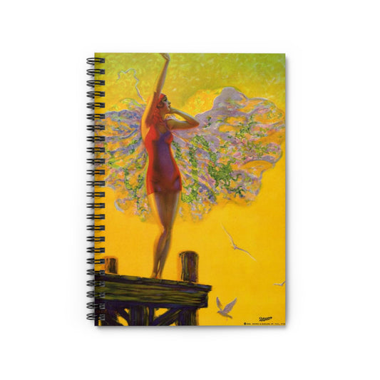 “Golden Glory” by Edward Mason Eggleston, 1929 Spiral Bound Ruled Notebook with Printed Cover