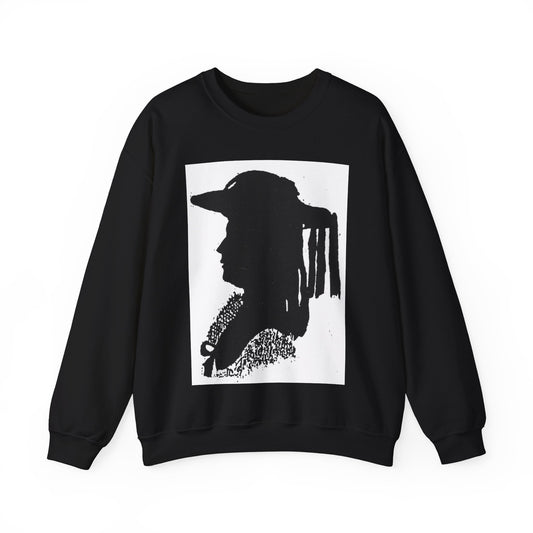 Therese forster - Public domain portrait engraving Black Heavy Blend Adult Crew Neck SweatShirt