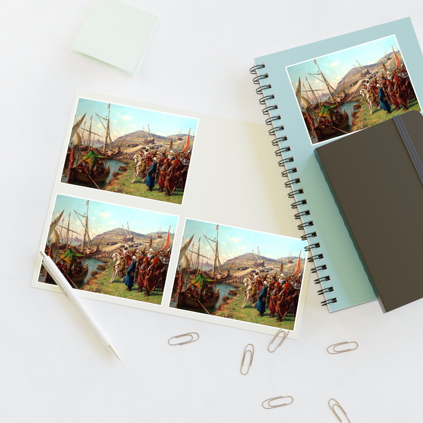 Kusatma Zonaro - Public domain scan / painting Laminated UV Protective Vinyl Stickers