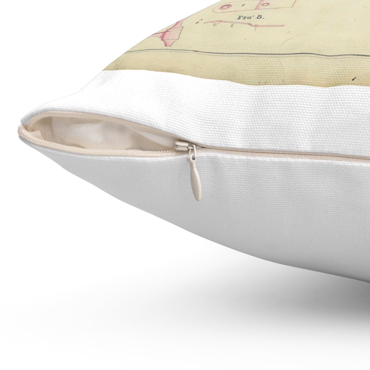 Patent drawing - Drawing of a Terrestrial Globe Public domain  image Decorative Accent Square Pillow