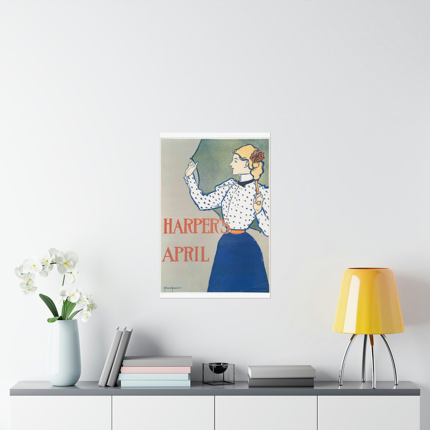 Edward Penfield, Harper's April High Quality Matte Wall Art Poster for Home, Office, Classroom