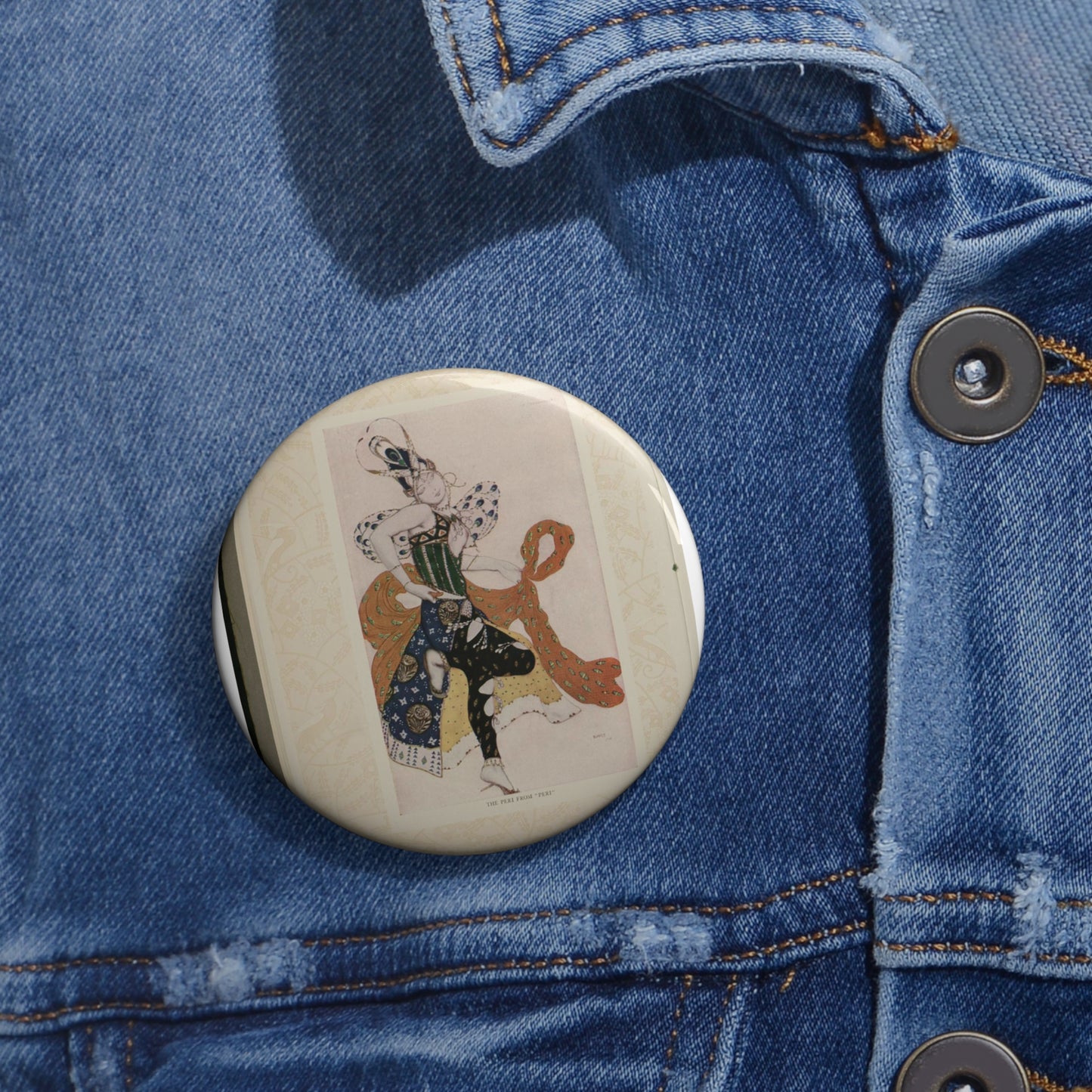 Serge Diaghileff's Ballet Russe (Metropolitan Opera, 1916) Pin Buttons with Crisp Design