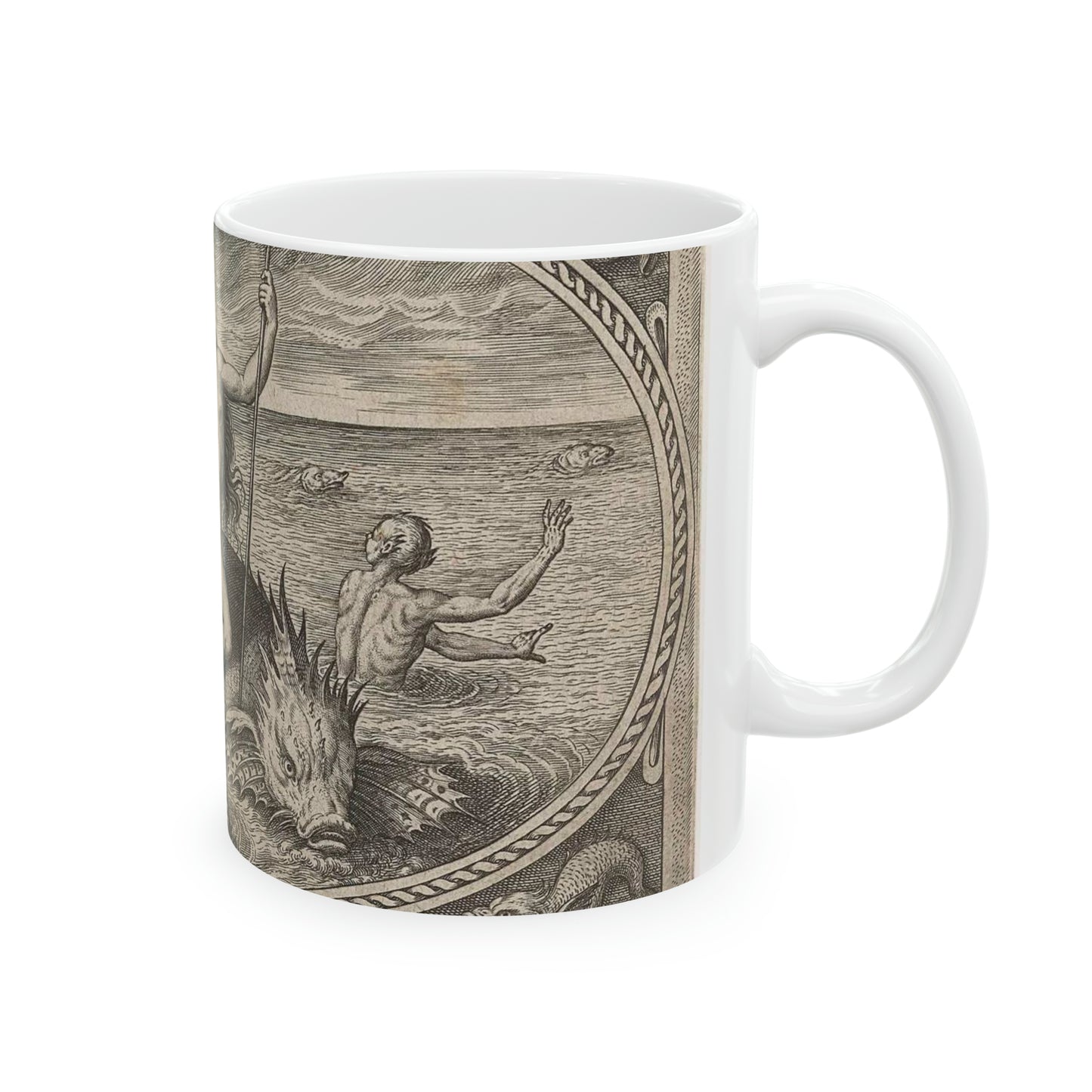 Adriaen Collaert - Amphitrite op een vis Beautiful Novelty Ceramic Coffee Mug 11oz