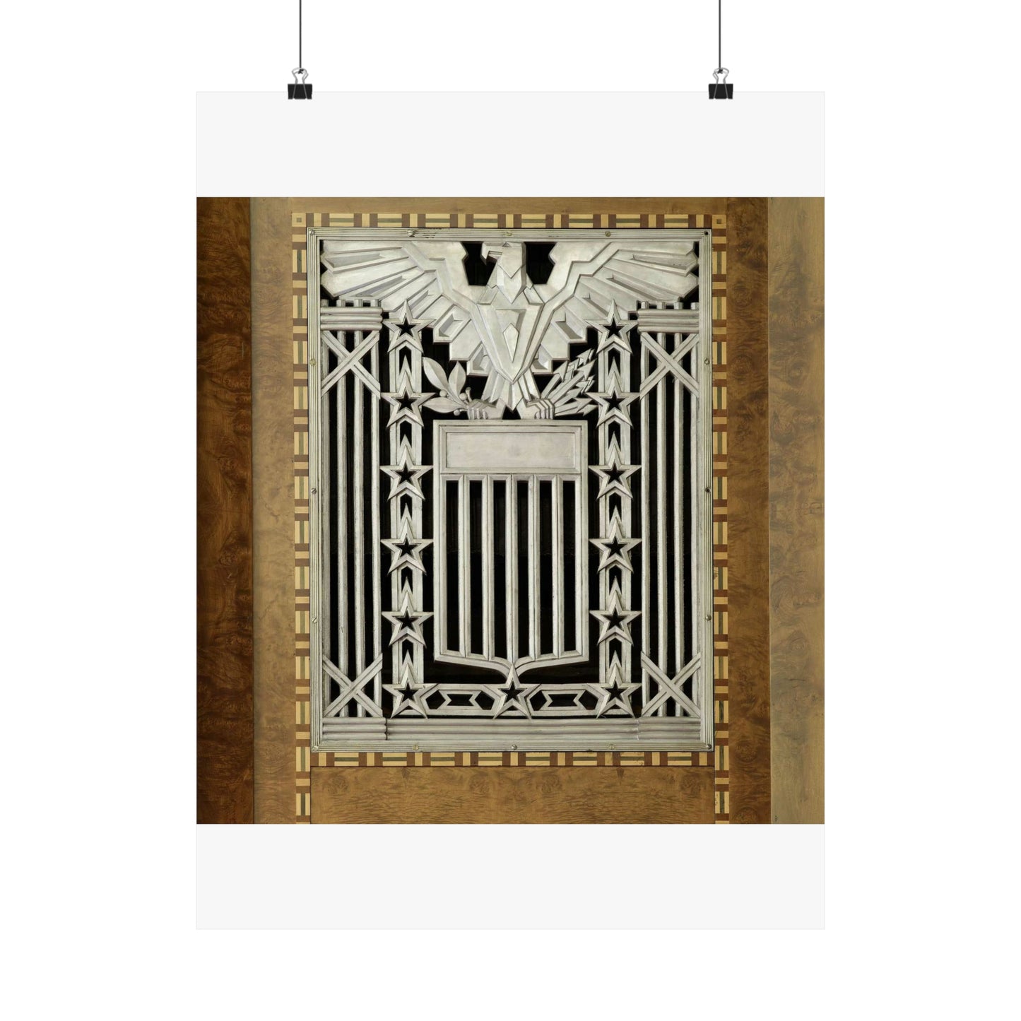 Interior grill detail, James T. Foley U.S. Post Office and Courthouse, Albany, New York High Quality Matte Wall Art Poster for Home, Office, Classroom