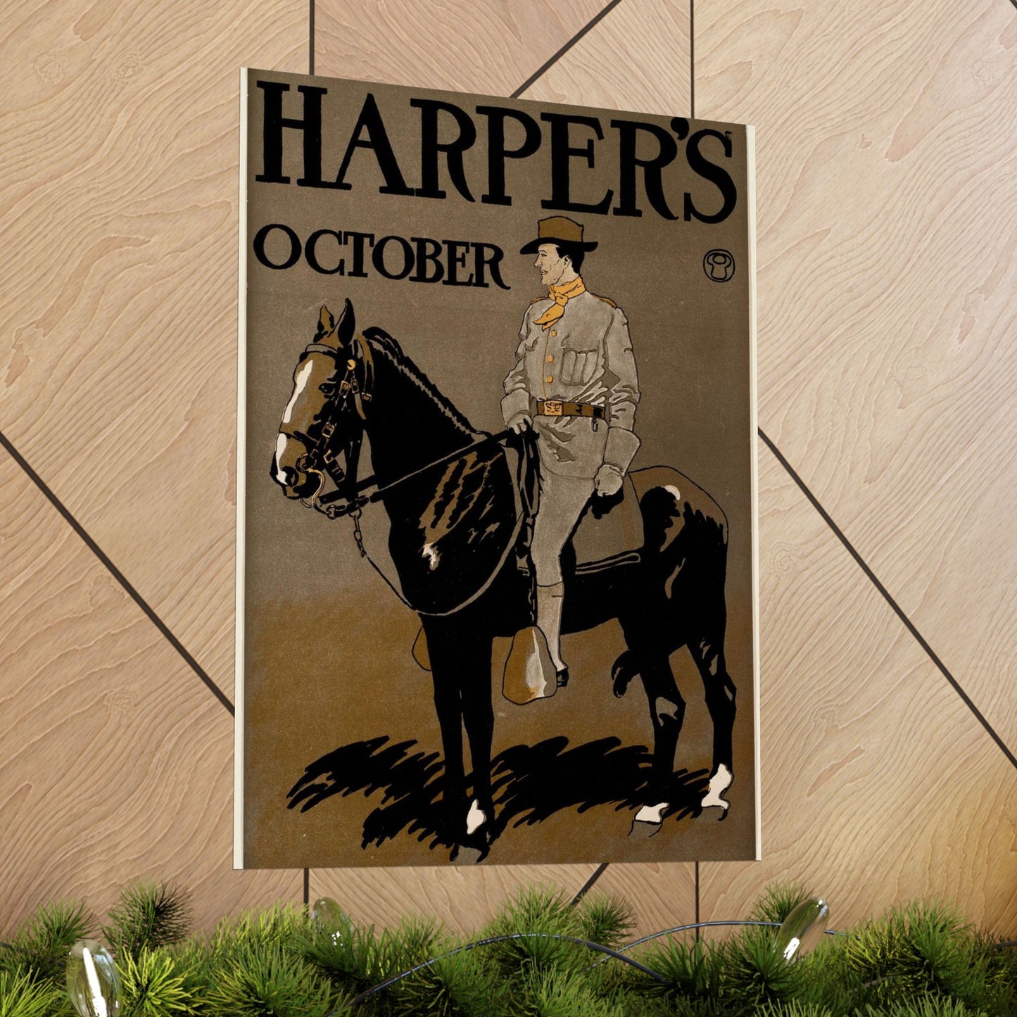 Edward Penfield - Edward Penfield, Harper's October High Quality Matte Wall Art Poster for Home, Office, Classroom