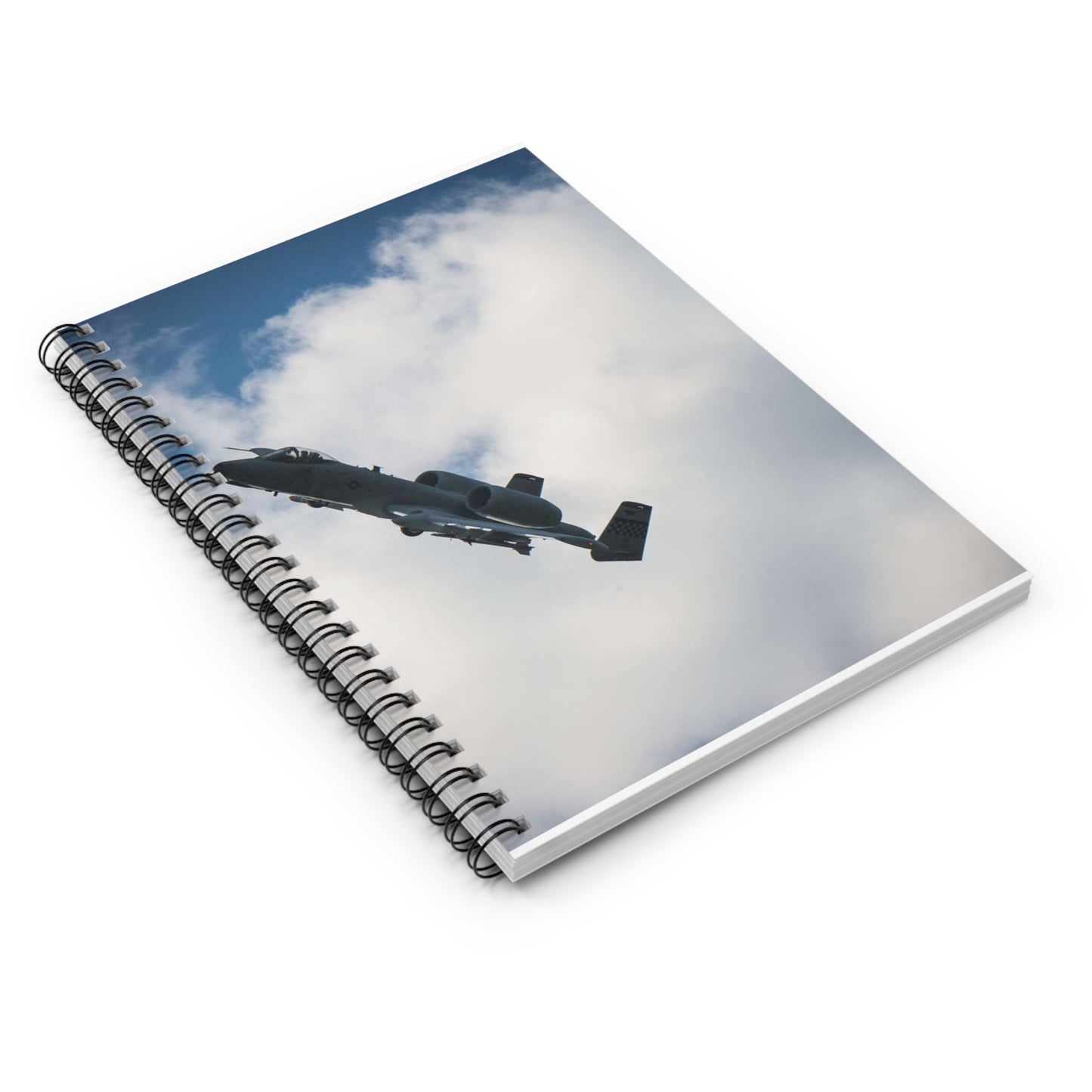 An A-10 Thunderbolt II assigned to the 51st Fighter Spiral Bound Ruled Notebook with Printed Cover