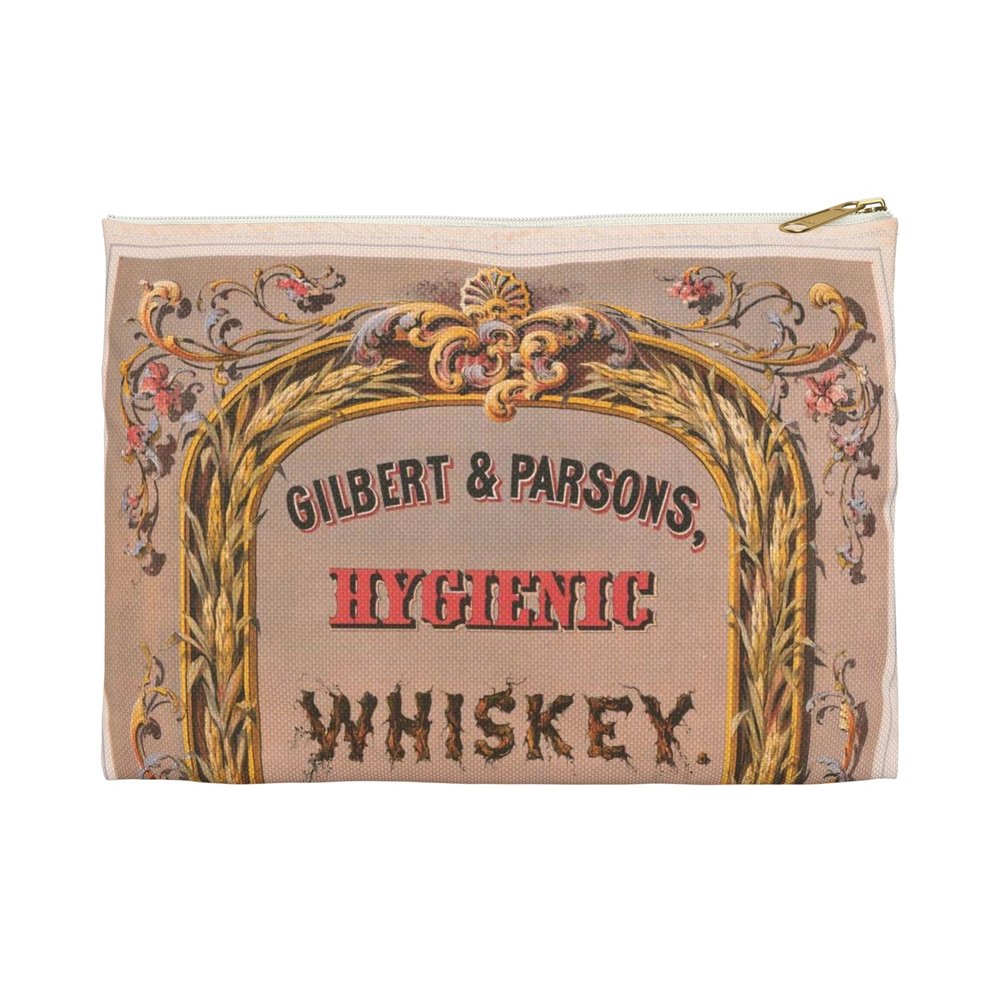 Gilbert & Parsons, hygienic whiskey--for medical use / lith. in colors by Robertson, Seibert & Shearman, N.Y. Large Organizer Pouch with Black Zipper