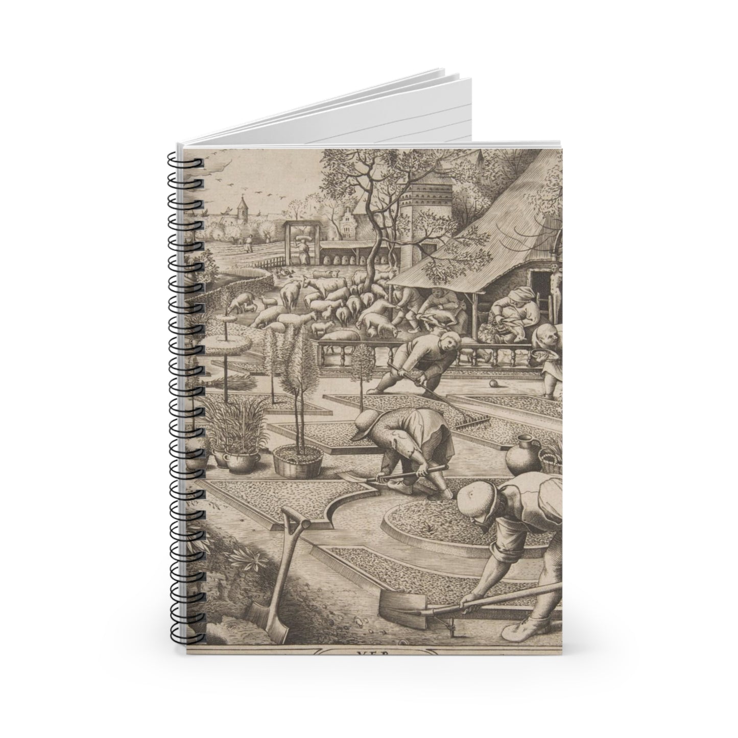 Pieter van der Heyden - Spring (Ver) from The Seasons Spiral Bound Ruled Notebook with Printed Cover