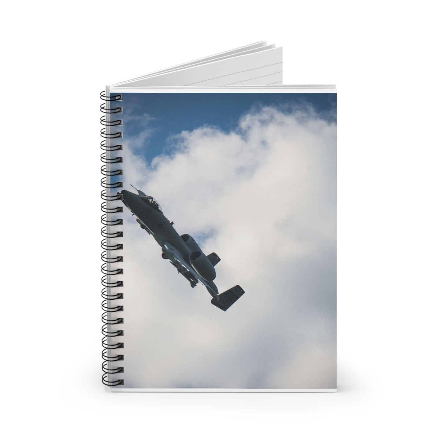 An A-10 Thunderbolt II assigned to the 51st Fighter Spiral Bound Ruled Notebook with Printed Cover