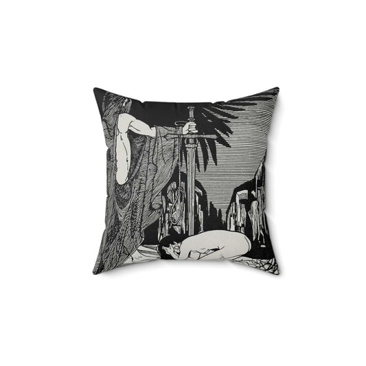 Juda 3 - Art nouveau public domain image Decorative Accent Square Pillow