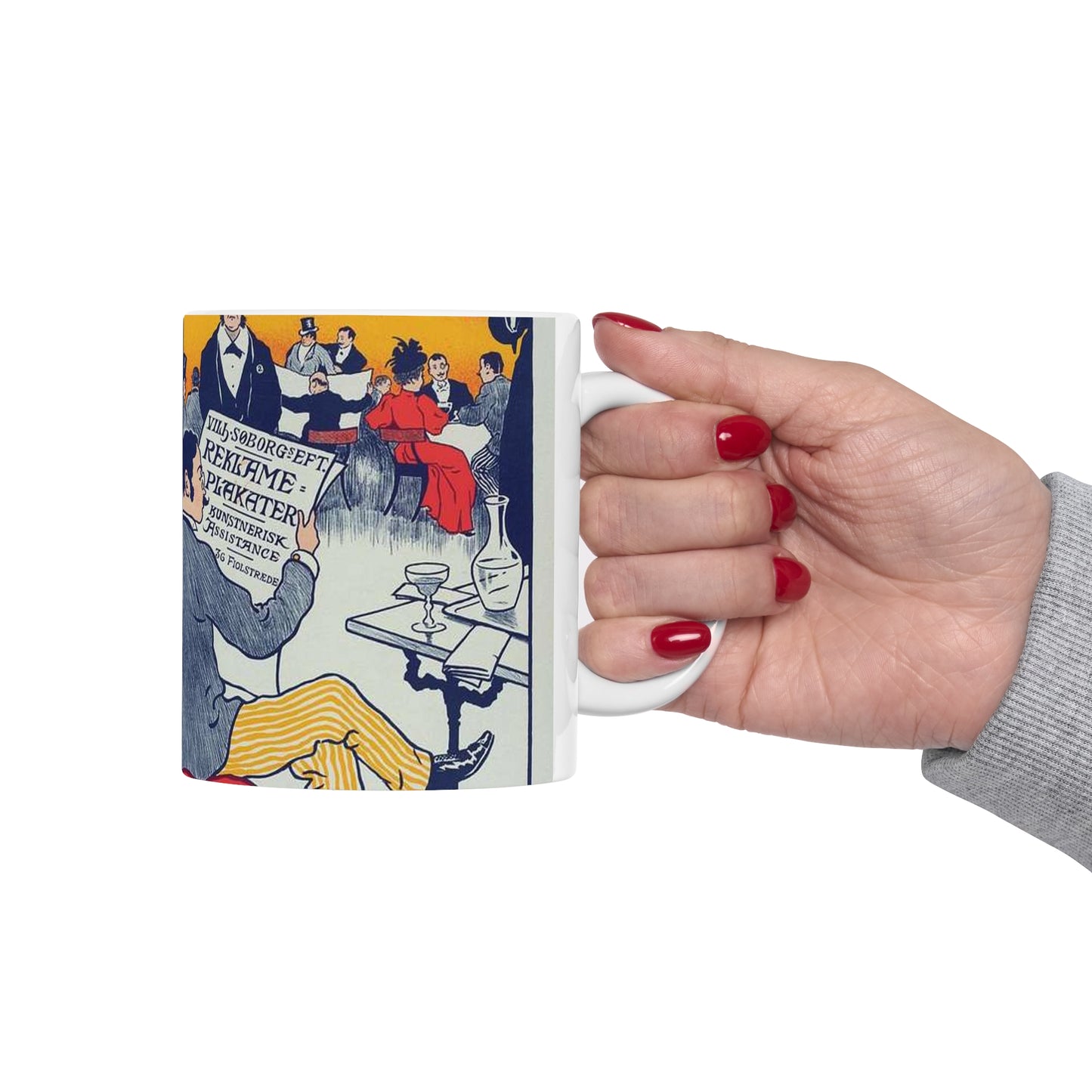 Affiche danoise pour les "Affiches artistiques Wilh. Söborg". Beautiful Novelty Ceramic Coffee Mug 11oz