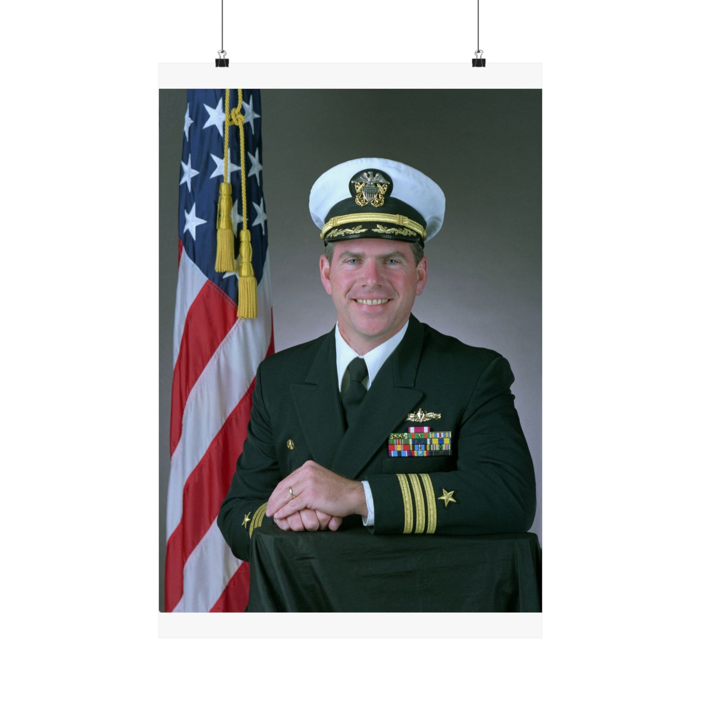 Commander Theodore J. Hoffman, USN High Quality Matte Wall Art Poster for Home, Office, Classroom