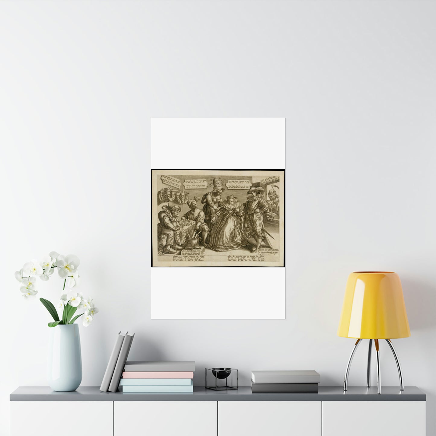 Maerten de Vos - The Pride of Women: Ruffs High Quality Matte Wall Art Poster for Home, Office, Classroom