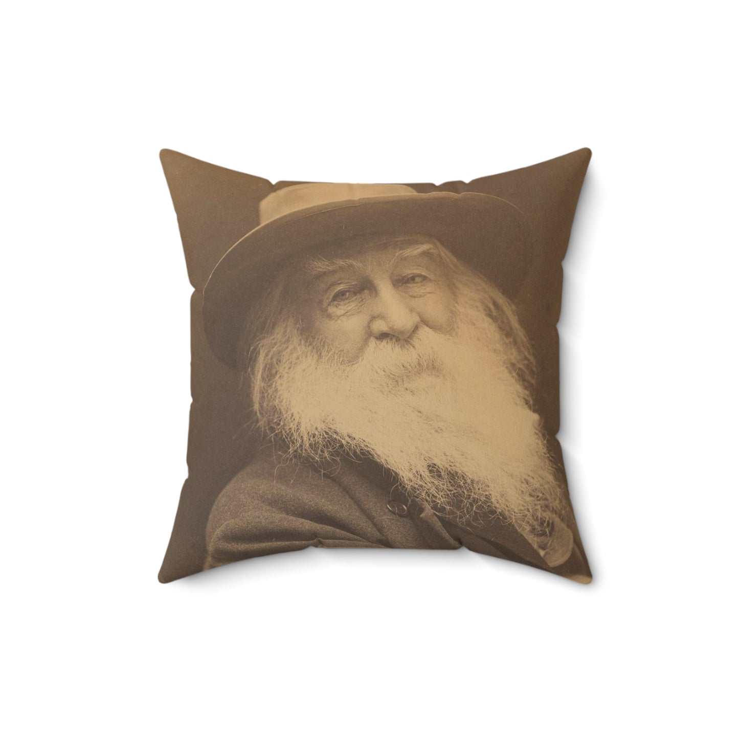 George C. Cox - Walt Whitman - Google Art Project Decorative Accent Square Pillow