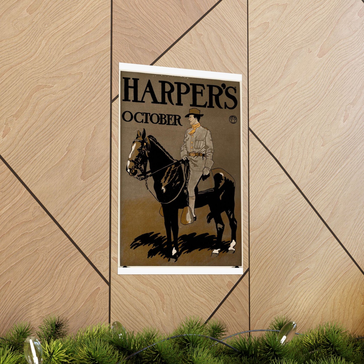 Edward Penfield - Edward Penfield, Harper's October High Quality Matte Wall Art Poster for Home, Office, Classroom