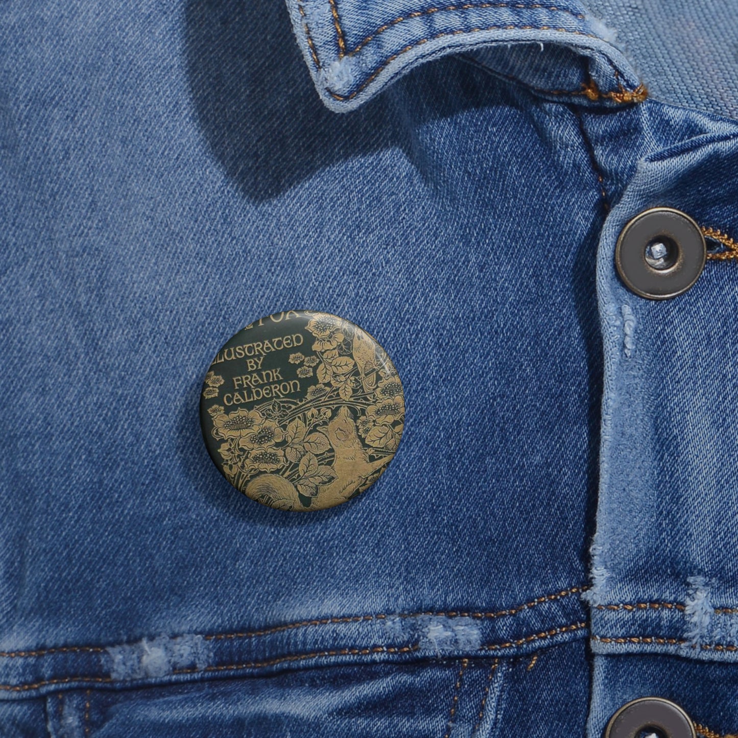 Albert Angus Turbayne - Reynard the Fox 1895 Pin Buttons with Crisp Design