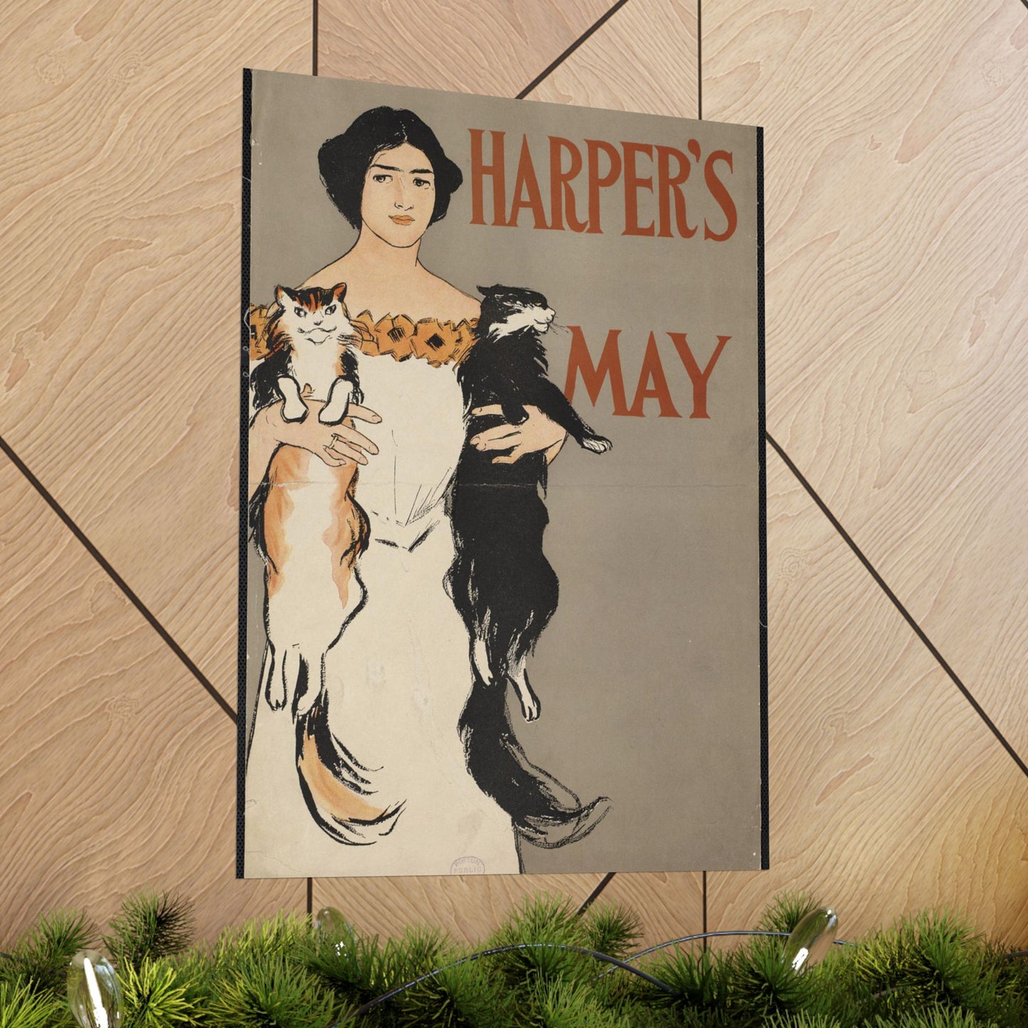 Edward Penfield - Harper's May, Art Nouveau Poster High Quality Matte Wall Art Poster for Home, Office, Classroom