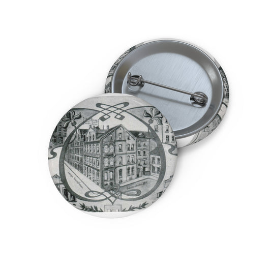 1900 circa Martin Börsmann Schillerstraße Hannover Pin Buttons with Crisp Design