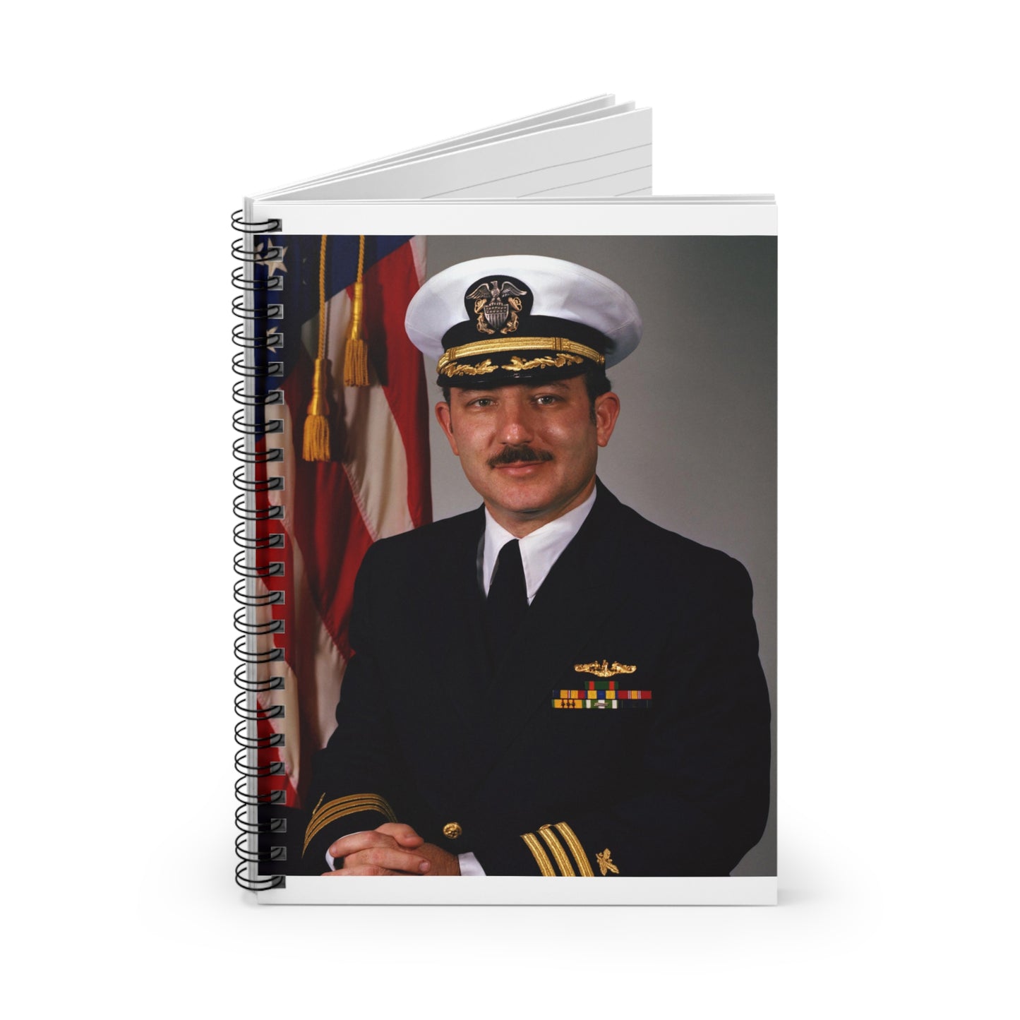 Commander Joel M. Greenberg, USN (covered) Spiral Bound Ruled Notebook with Printed Cover