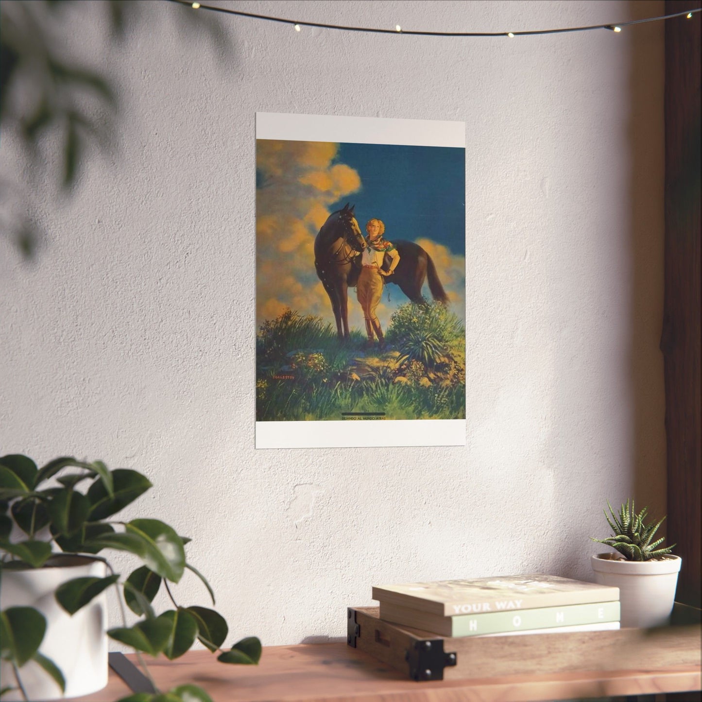 Top of the World, or, Dejando al Munro Atras, painting by Edward Mason Eggleston High Quality Matte Wall Art Poster for Home, Office, Classroom
