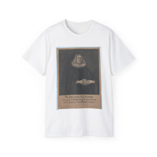 Günther, Johannes - Public domain portrait engraving White T-Shirt Gildan 2000 Cotton Unisex