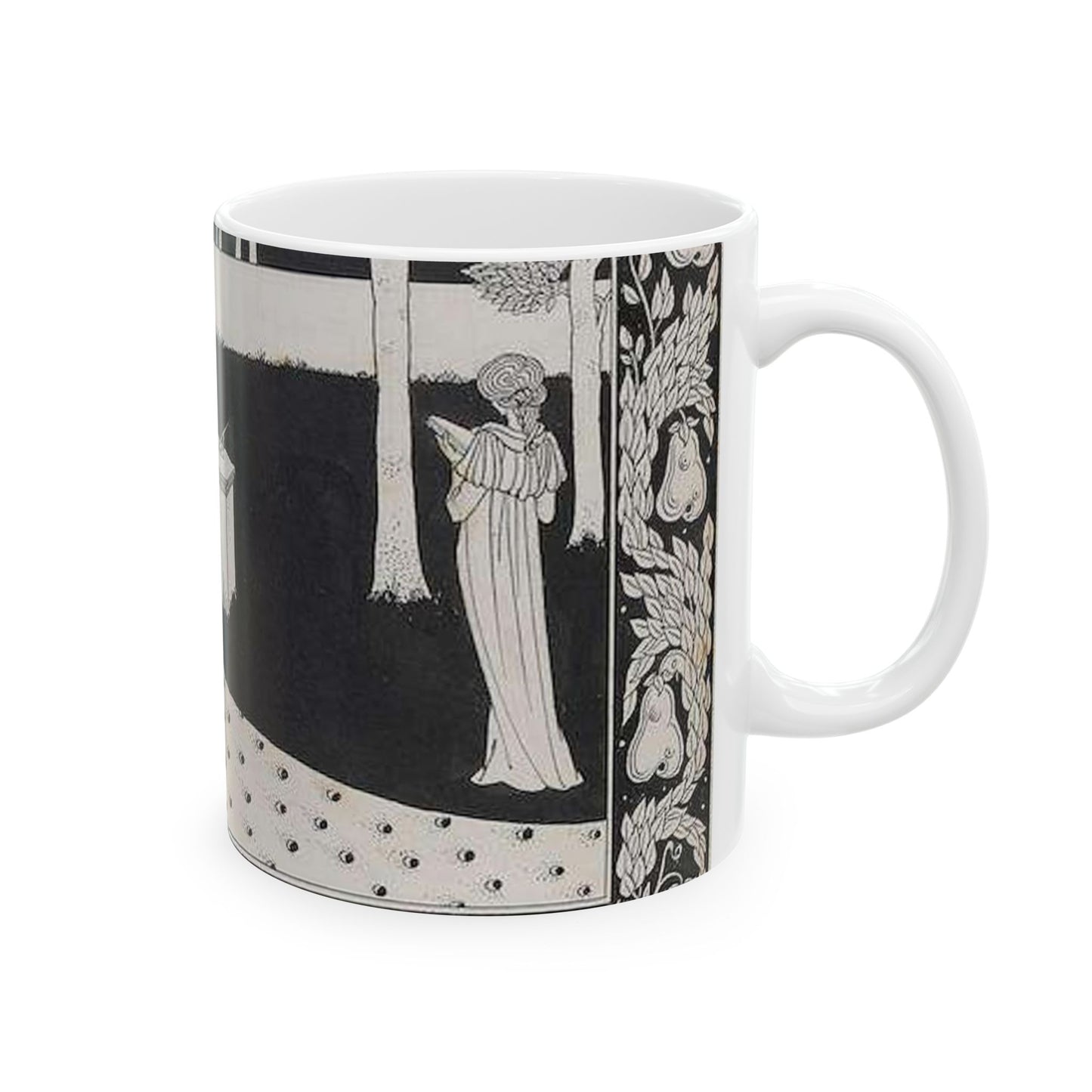 Aubrey Beardsley - La Beale Isould at Joyous Gard Beautiful Novelty Ceramic Coffee Mug 11oz