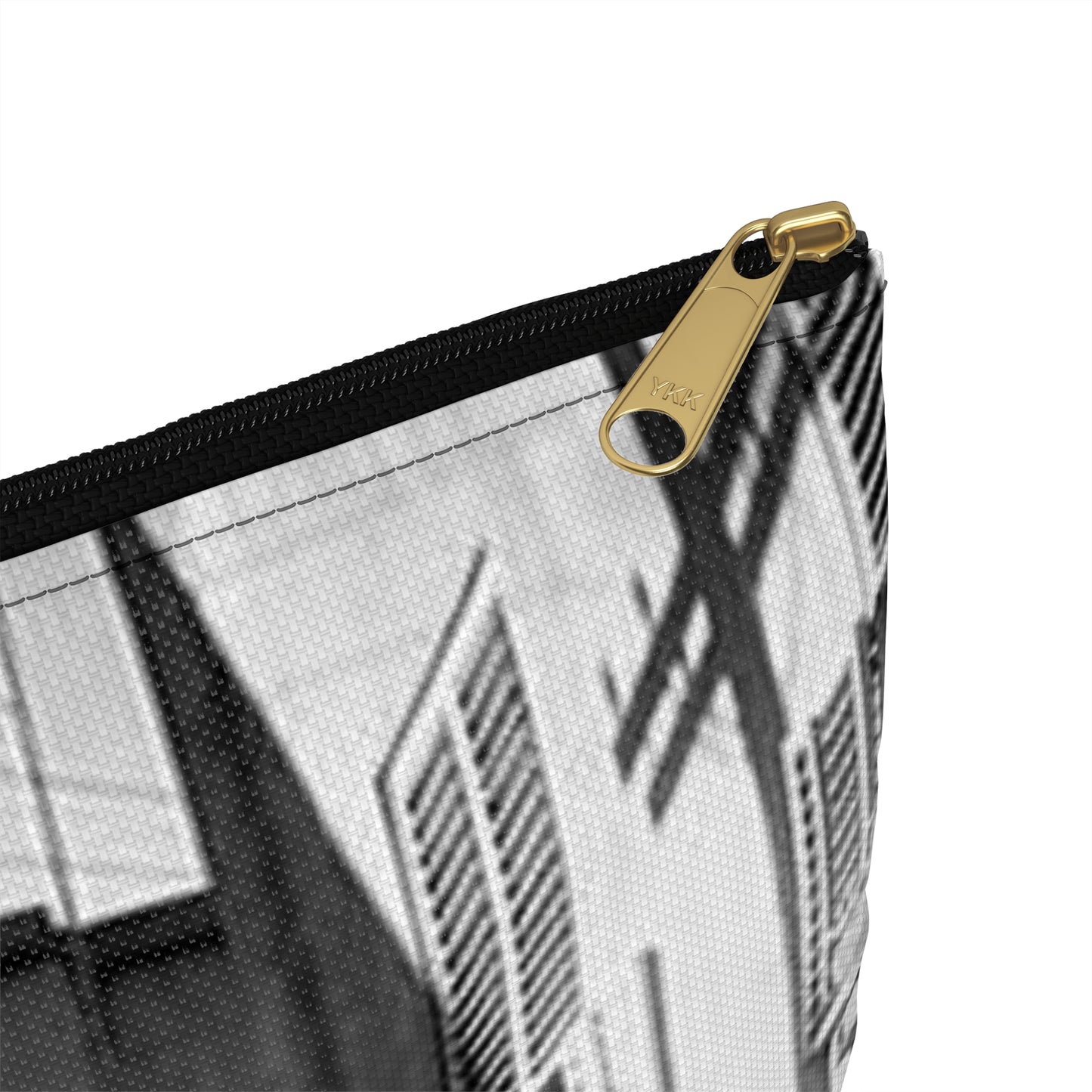 Rue St-Flavien, Quebec City, 1932 Large Organizer Pouch with Black Zipper