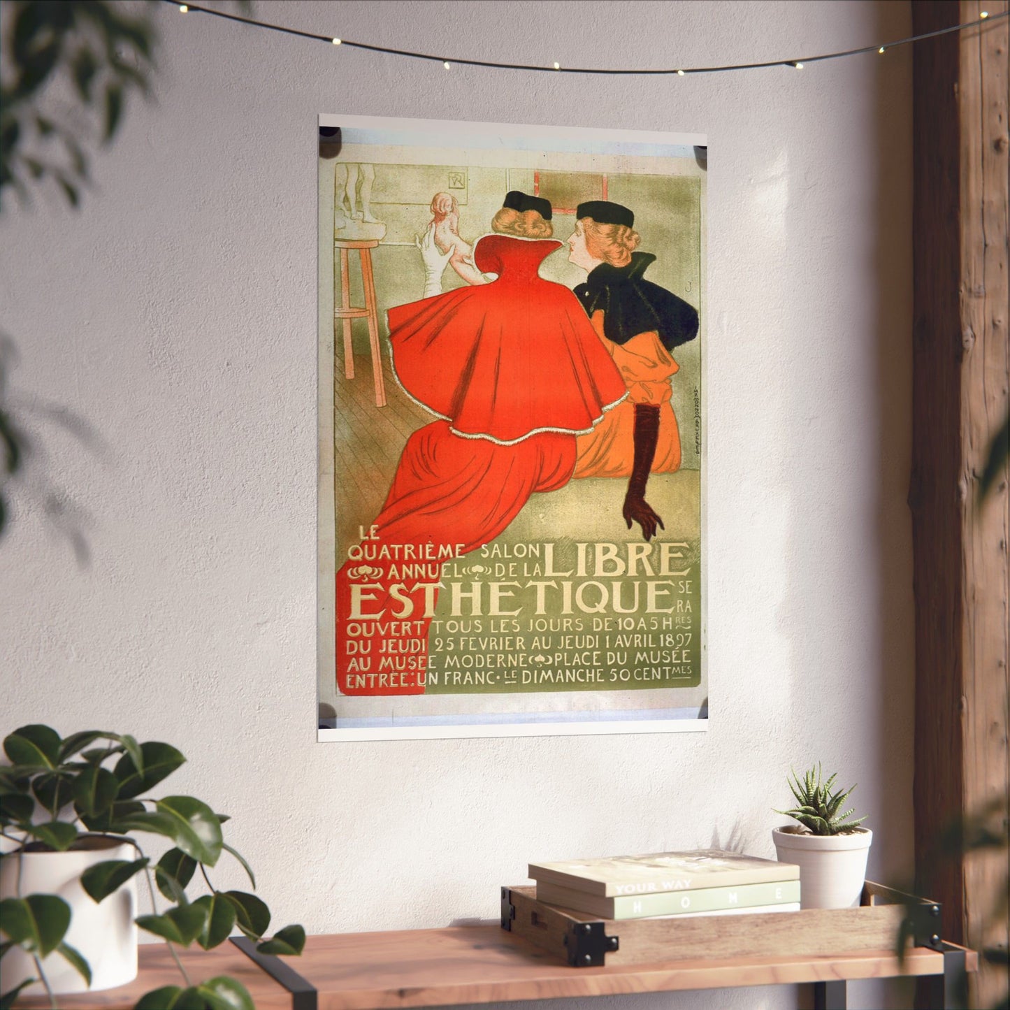 Le quatrième salon annuel de la Libre Esthétique High Quality Matte Wall Art Poster for Home, Office, Classroom