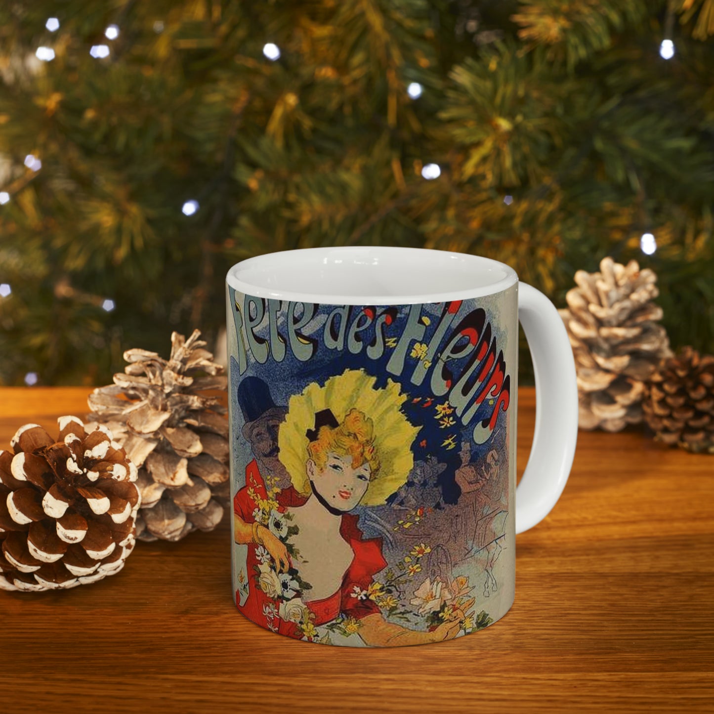 Affiche pour la "Fête des Fleurs de Bagnères-de-Luchon". Beautiful Novelty Ceramic Coffee Mug 11oz