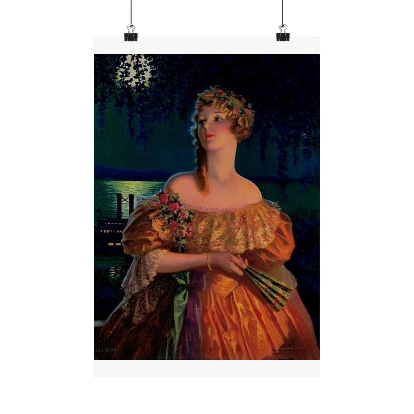 "Dixie", print of painting by Edward Mason Eggleston, 1929 High Quality Matte Wall Art Poster for Home, Office, Classroom