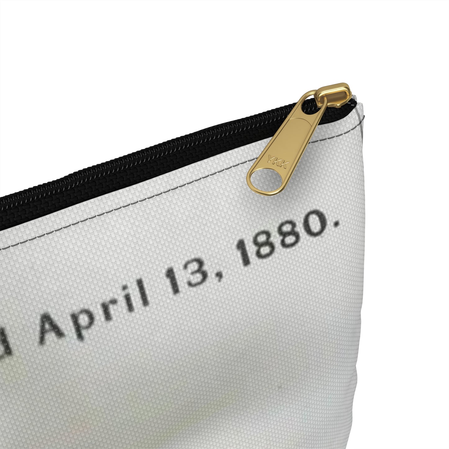 Patent drawing - for A. M. Smith's Safety Pin Public domain  image Large Organizer Pouch with Black Zipper