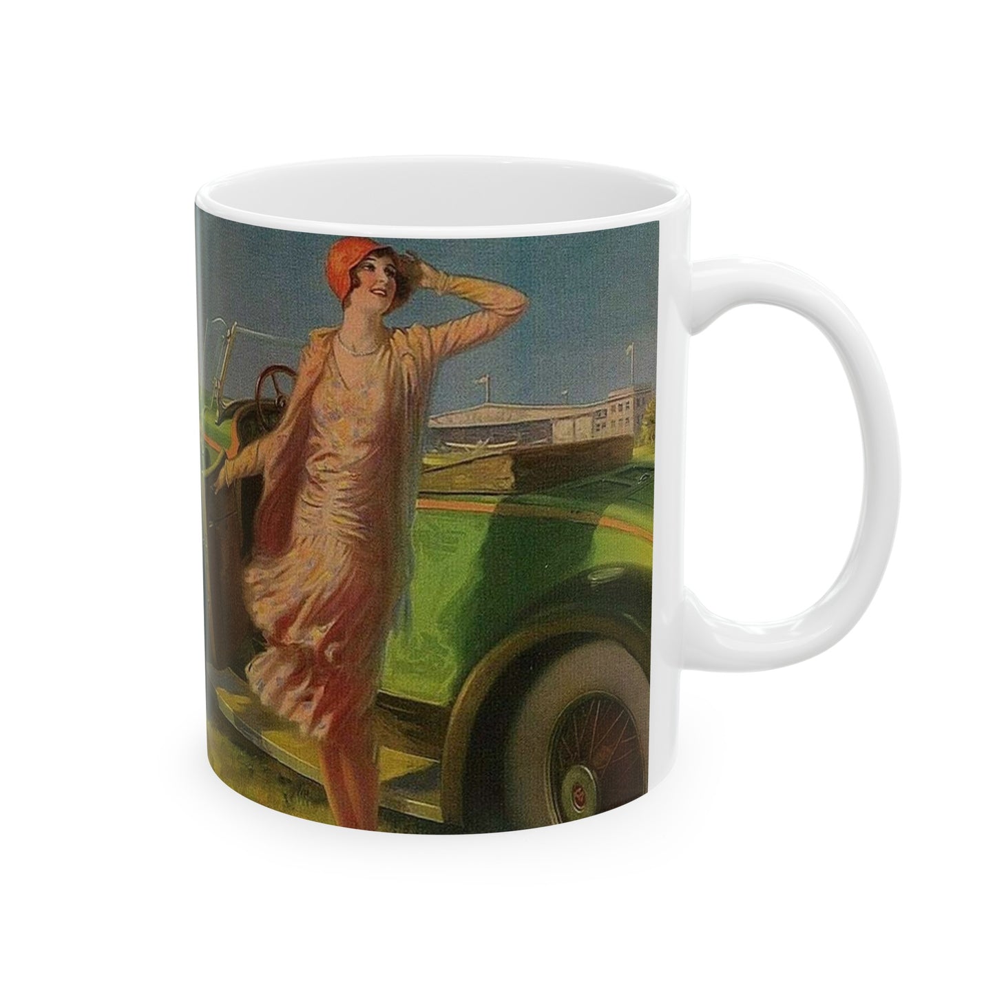 On Time, painting by Edward Mason Eggleston Beautiful Novelty Ceramic Coffee Mug 11oz