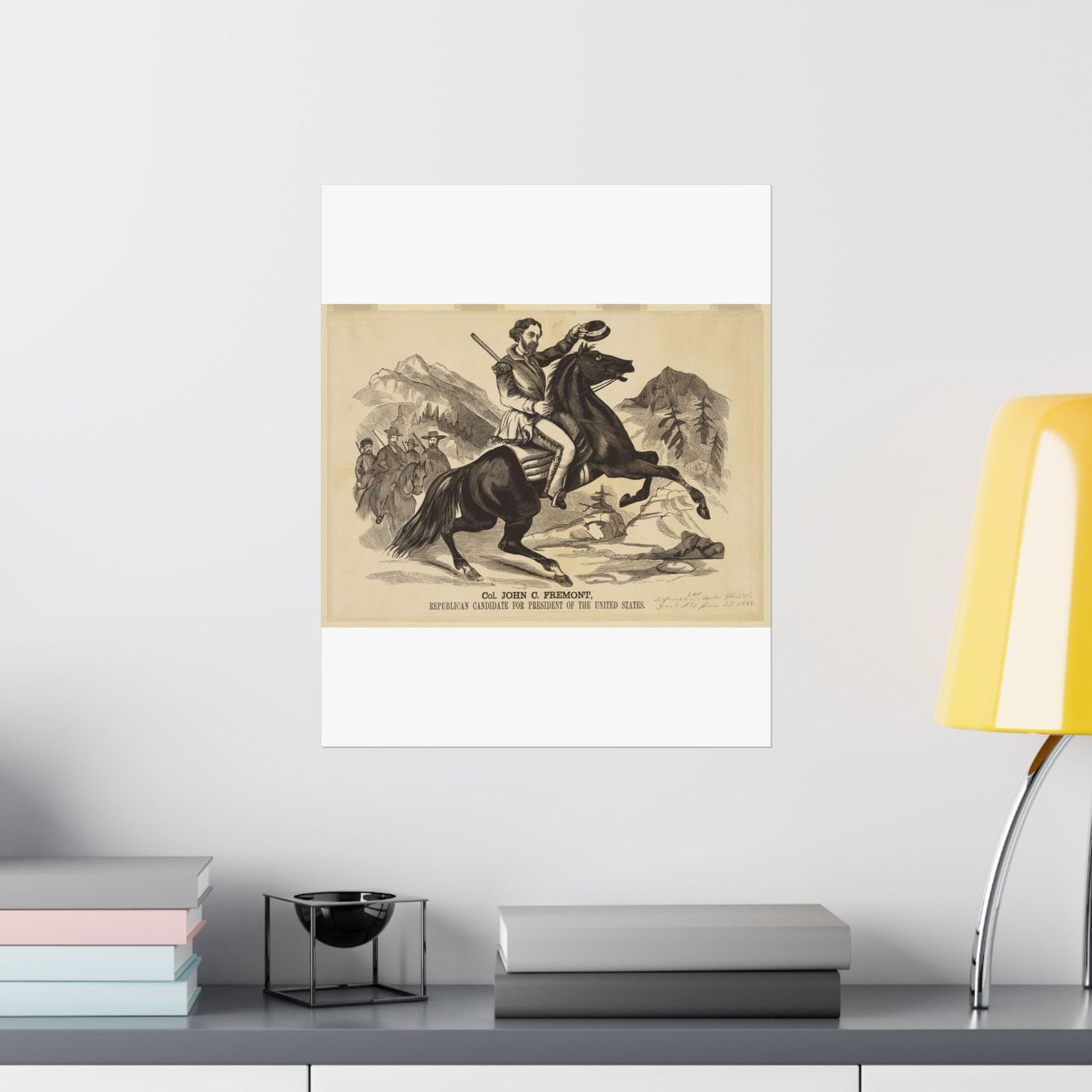 Col. John C. Fremont, Republican candidate for the President of the United States High Quality Matte Wall Art Poster for Home, Office, Classroom