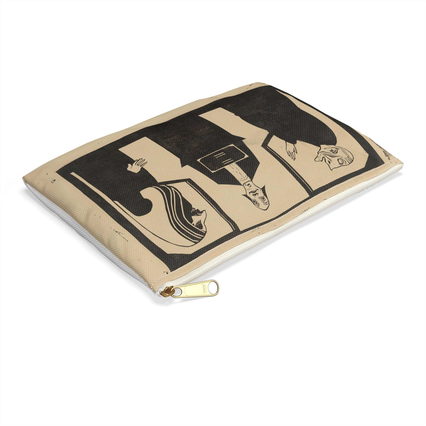 Samuel Jessurun de Mesquita - Entre ces trois mon coeur balance Large Organizer Pouch with Black Zipper