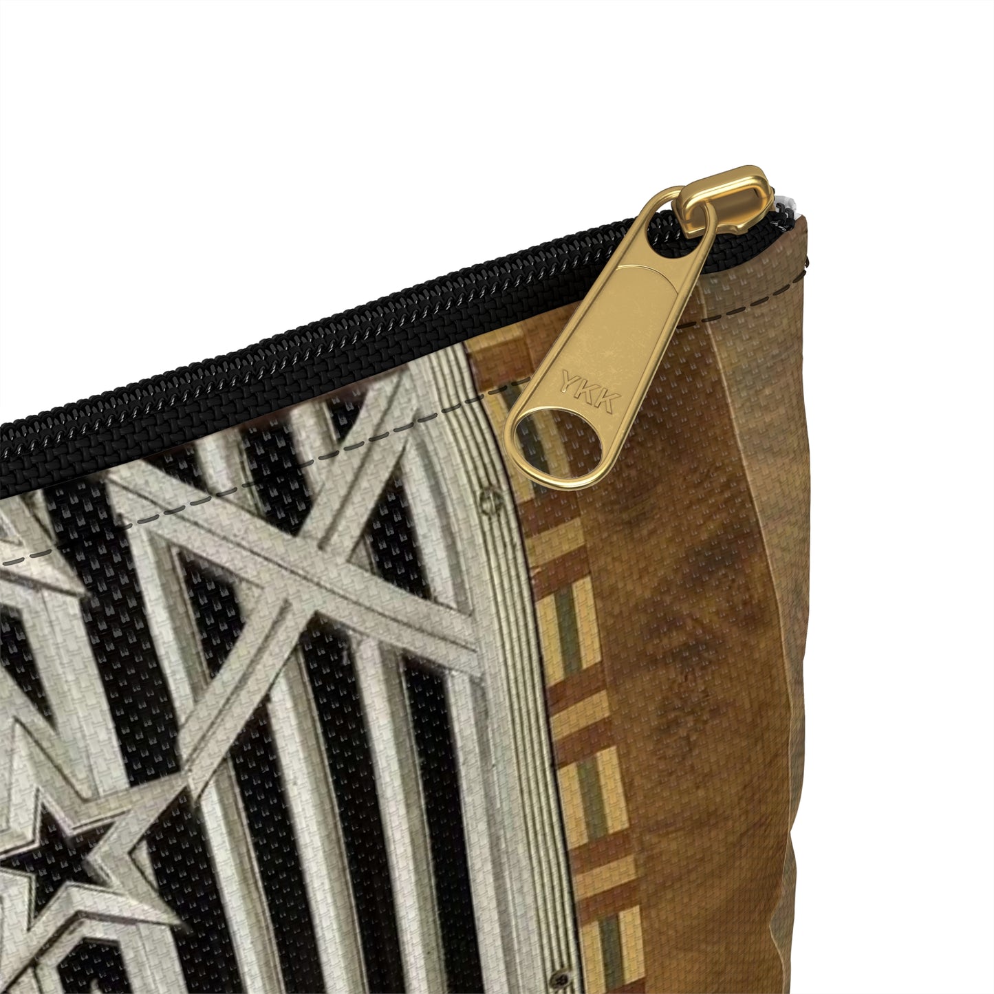 Interior grill detail, James T. Foley U.S. Post Office and Courthouse, Albany, New York Large Organizer Pouch with Black Zipper