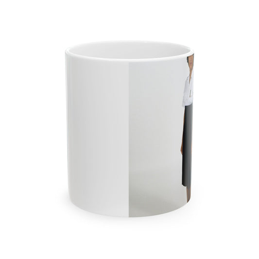 Uniform: Tropical dinner dress blue, Navy enlisted women, ranks E-1 through E-6 Beautiful Novelty Ceramic Coffee Mug 11oz