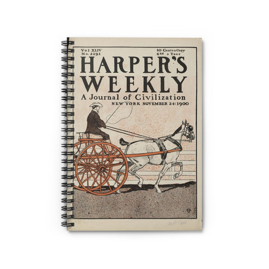 Harper's weekly, a journal of civilization, New York, November 24: 1900 Spiral Bound Ruled Notebook with Printed Cover