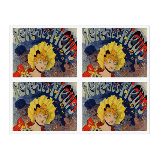 Affiche pour la "Fête des Fleurs de Bagnères-de-Luchon". Laminated UV Protective Vinyl Stickers
