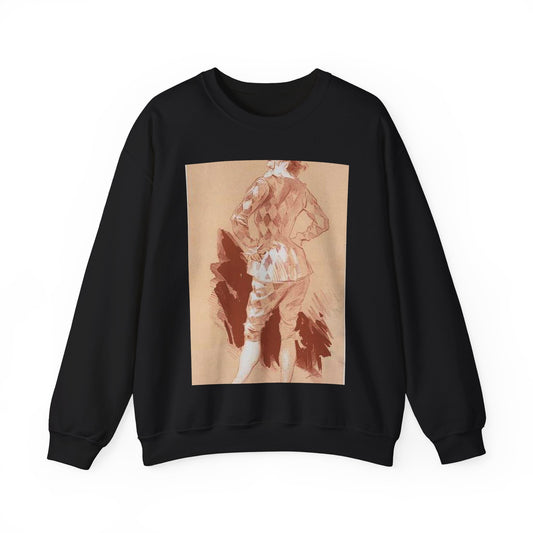 Dessin original pour la couverture des Maîtres de l'Affiche. Black Heavy Blend Adult Crew Neck SweatShirt