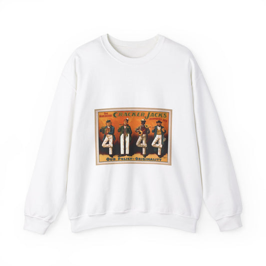 Bob Manchester's Cracker Jacks everything new. White Heavy Blend Adult Crew Neck SweatShirt