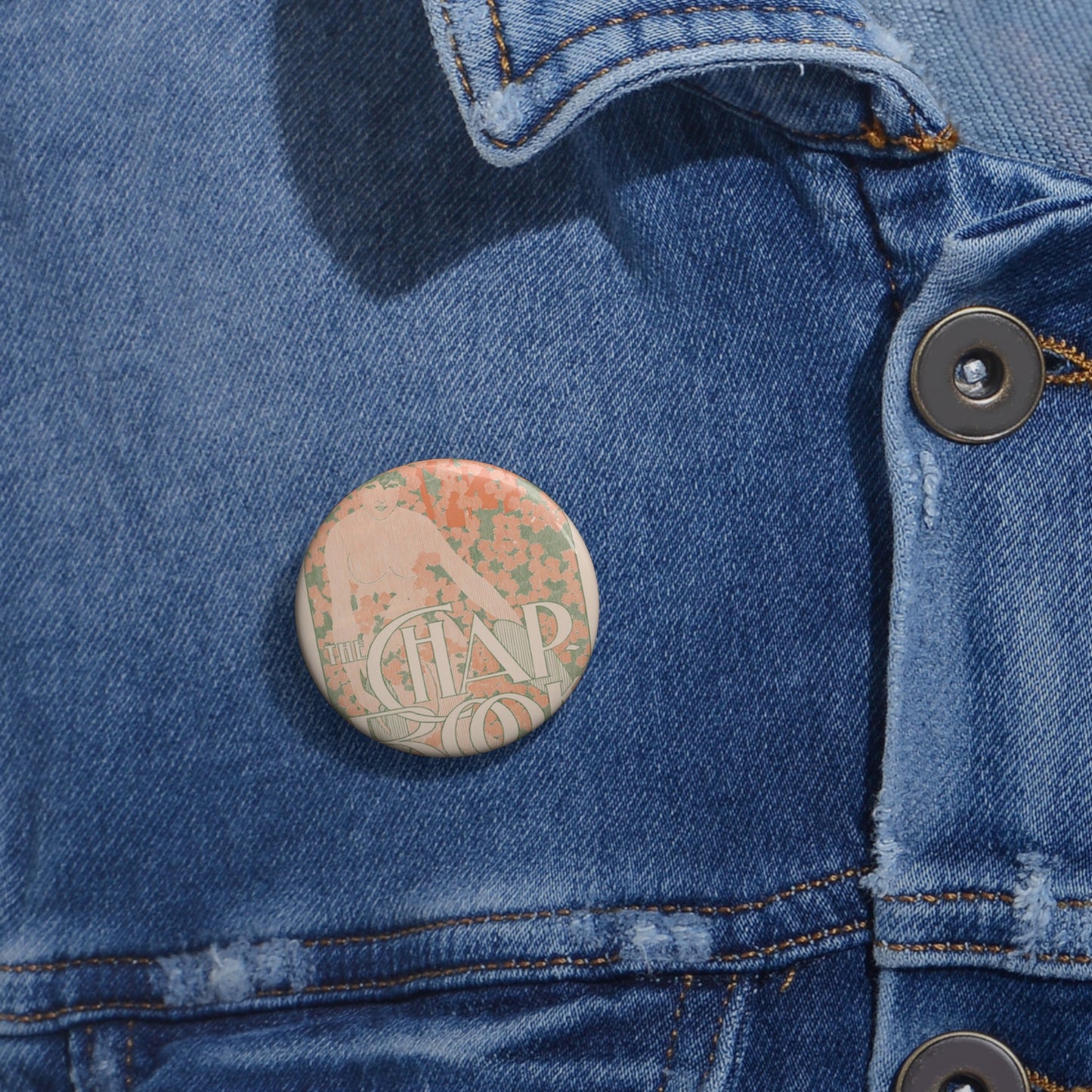 The Chap-book No. 4: May. - Public domain book illustration Pin Buttons with Crisp Design