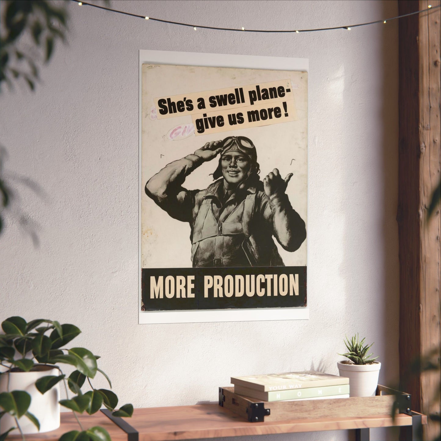 She's a swell plane - give us more!  MORE PRODUCTION [Riggs] High Quality Matte Wall Art Poster for Home, Office, Classroom