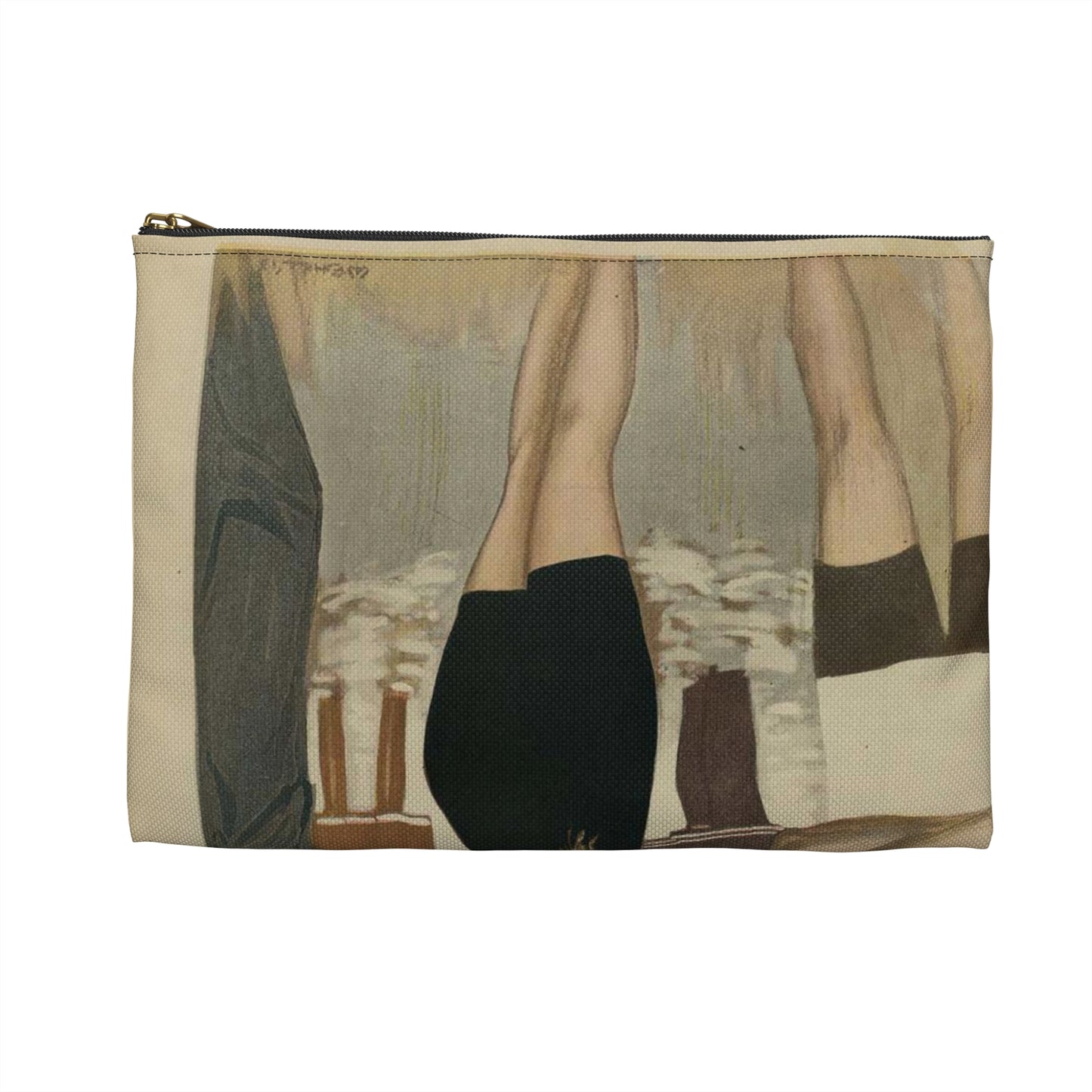 What are the wild wives saying? / W.E. Hill '13. Large Organizer Pouch with Black Zipper