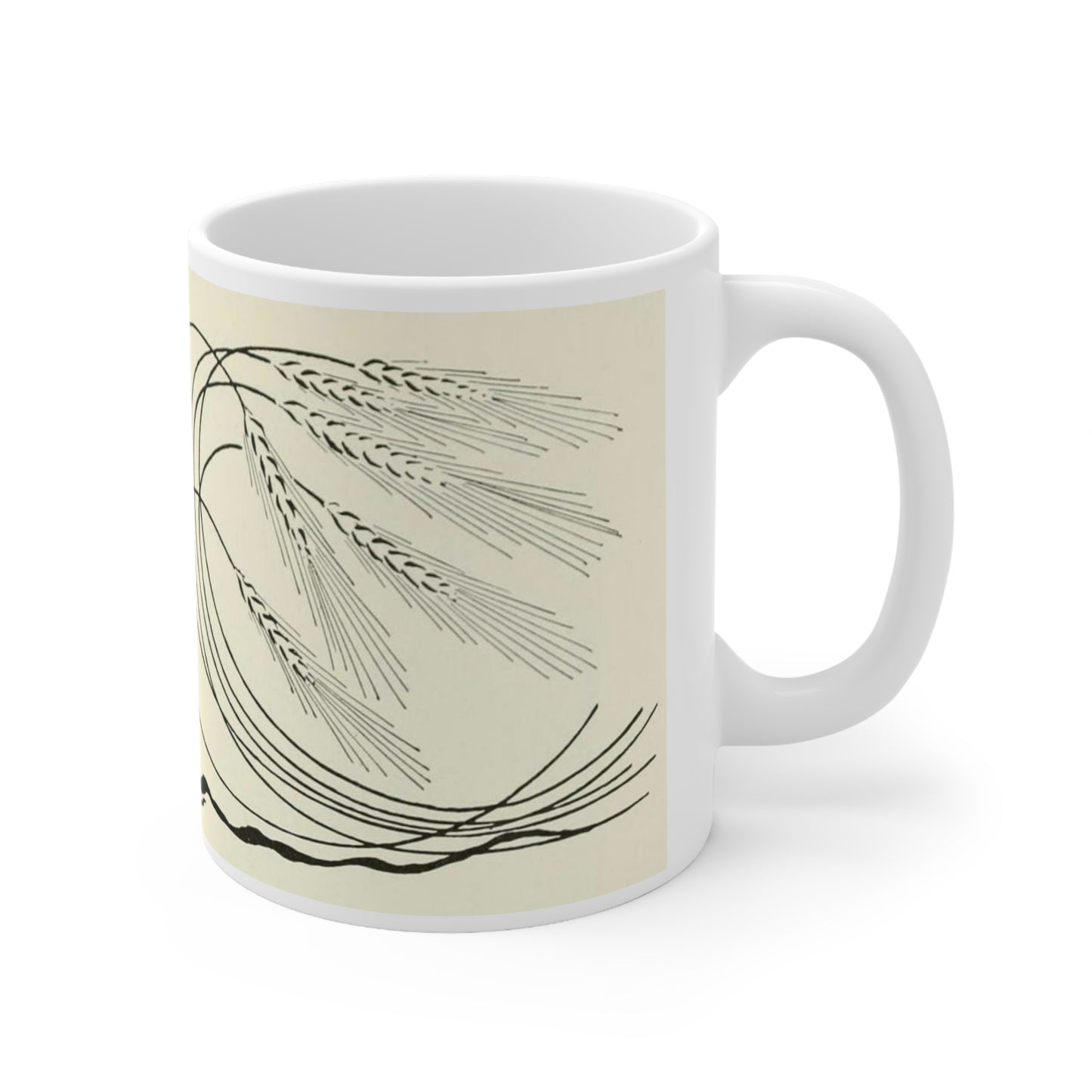 Otto Eckmann - Blé - Art nouveau public domain image Beautiful Novelty Ceramic Coffee Mug 11oz