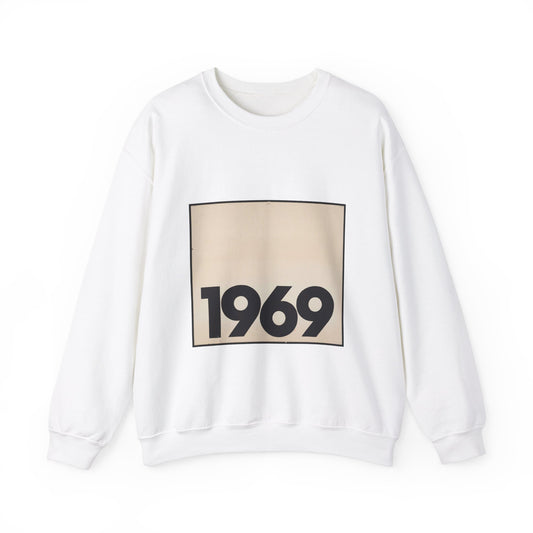 1969 - Print, Library of Congress collection White Heavy Blend Adult Crew Neck SweatShirt