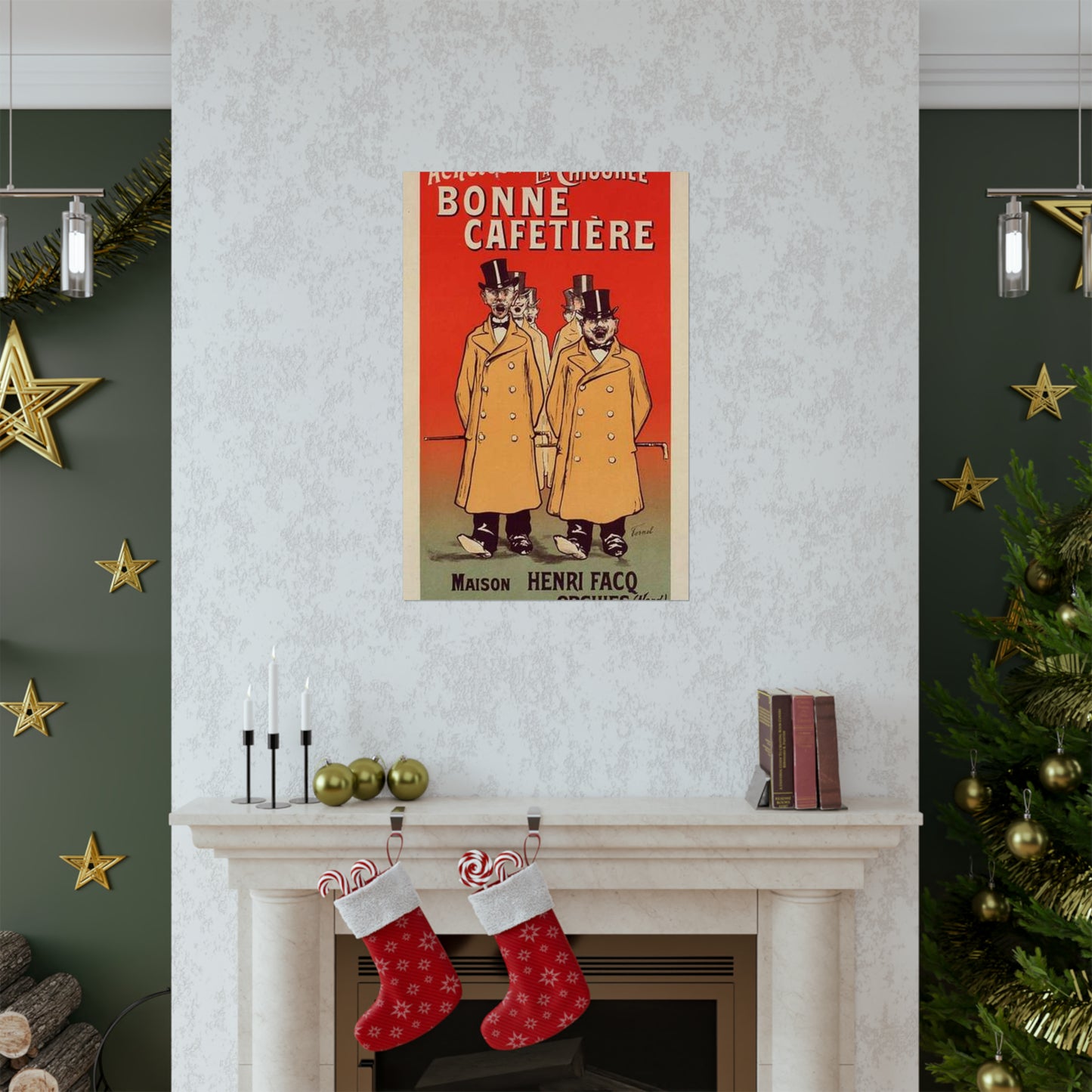 Affiche pour la "Chicorée Bonne Cafetière". High Quality Matte Wall Art Poster for Home, Office, Classroom