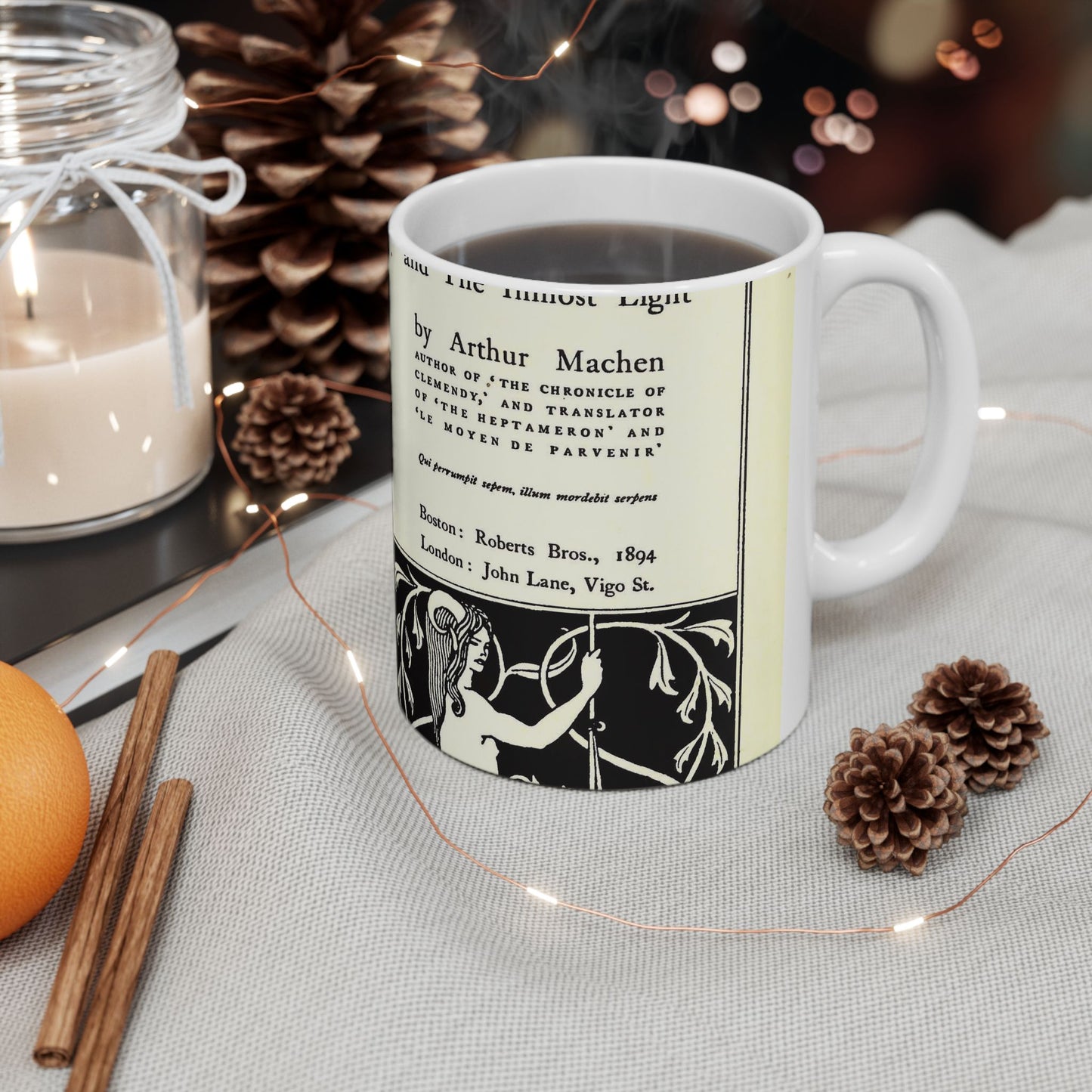 Aubrey Beardsley - Title page--The great god Pan Beautiful Novelty Ceramic Coffee Mug 11oz