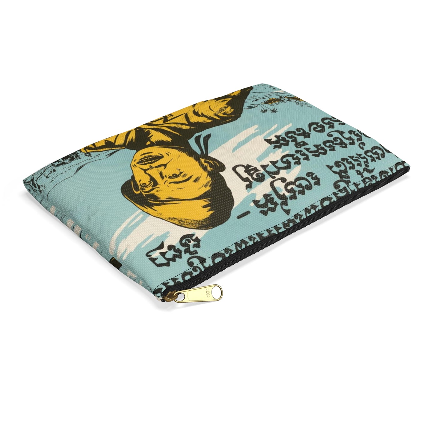 Cambodian - Blood, United States information service propaganda Large Organizer Pouch with Black Zipper
